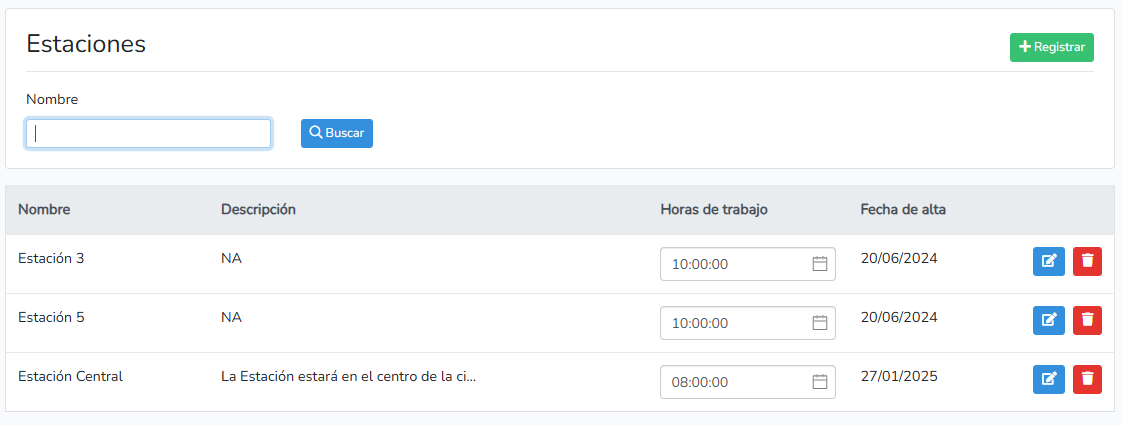 Estaciones.Registrada